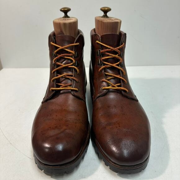 VTG Rancourt & Co x Polo Ralph Lauren Hiking Boot Bench Made in Maine VGUC 12 - Picture 3 of 12
